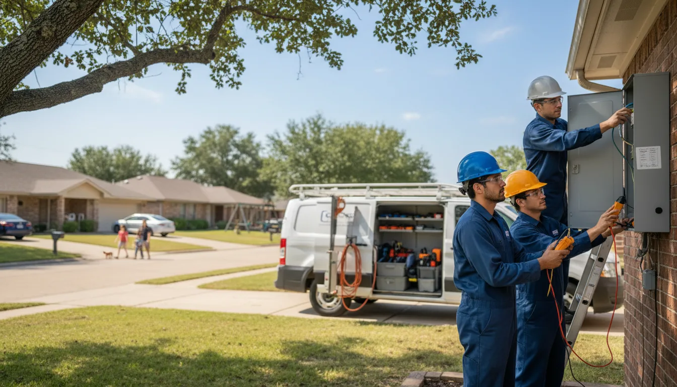 Certified electrician providing emergency electrical services in Cashion, OK